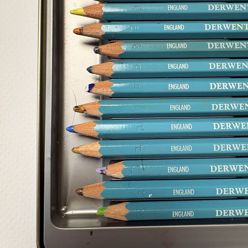 Derwent Watercolor Pencils - Gently Used - 23 of 24 Pack See Listing For Colors - Picture 8 of 10